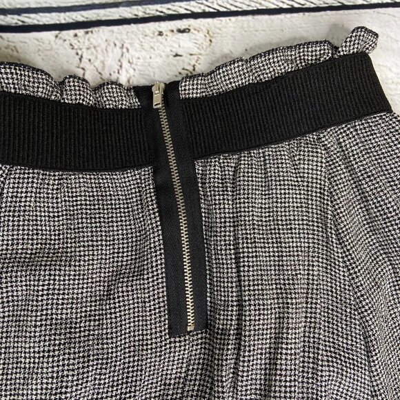Zara Front Pleated Gingham Skirt Size M - Picture 7 of 9